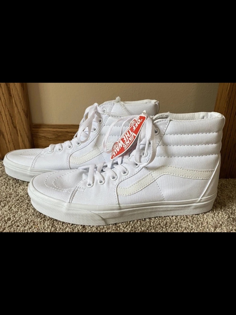 NWT Vans Sk8- High True White - Men's Size 8.5/Women's Size 10
